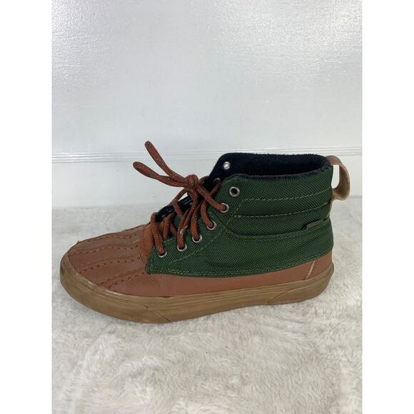 Vans Sk8-Hi MTE Del Pato Kombu Green Tortoise Shell Mens Size 8 Duck Boots - Picture 4 of 9